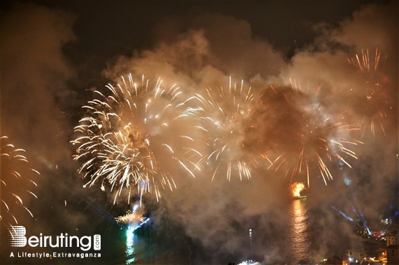 Bay Lodge Jounieh Nightlife JIF Fireworks Show from Bay Lodge Lebanon