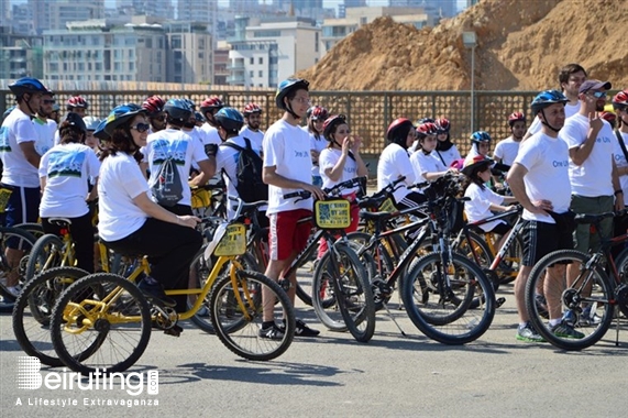 Beirut Waterfront Beirut-Downtown Social Event Rally Paper By Bike Lebanon