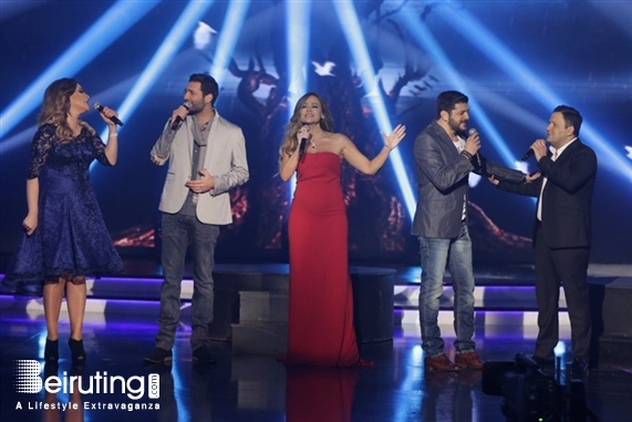 Tv Show Beirut Suburb Social Event Celebrity Duets Episode 12 Lebanon