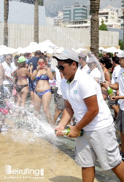 Cyan Kaslik Beach Party Champagne Showers at Cyan Lebanon