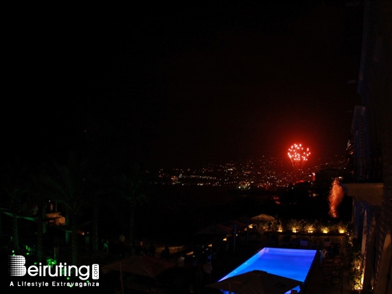 Everyday CAFE Jounieh Nightlife Jounieh Fireworks Show from Everyday Cafe Lebanon