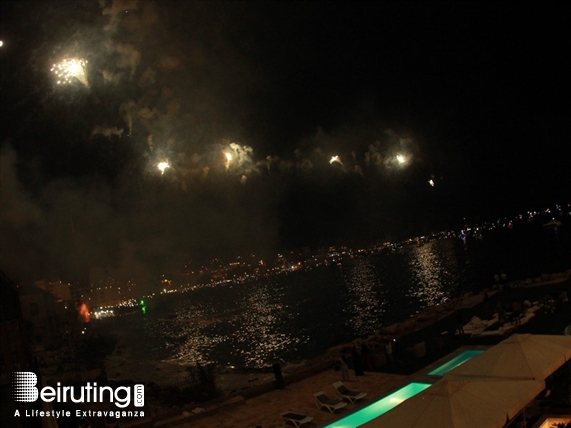 Everyday CAFE Jounieh Nightlife Jounieh Fireworks Show from Everyday Cafe Lebanon