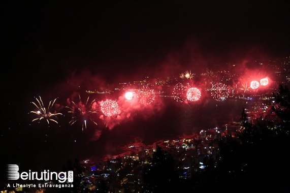 Bay Lodge Jounieh Nightlife Jounieh Fireworks Show from Bay Lodge Lebanon