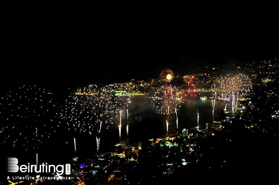 Bay Lodge Jounieh Nightlife Jounieh Fireworks Show from Bay Lodge Lebanon