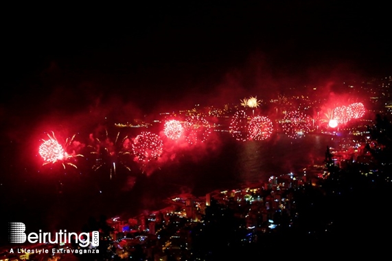 Bay Lodge Jounieh Nightlife Jounieh Fireworks Show from Bay Lodge Lebanon