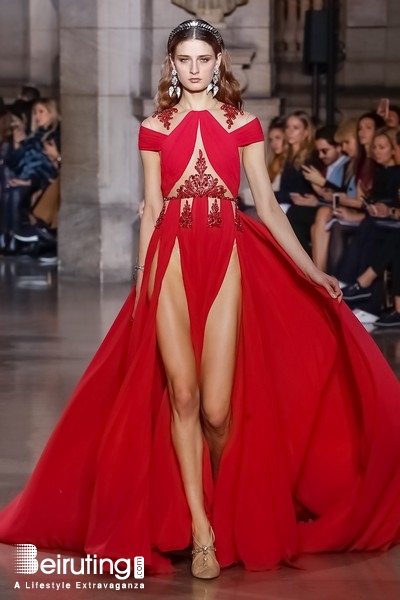 Around the World Fashion Show Georges Hobeika Spring Summer 2018 Couture at PFW Lebanon