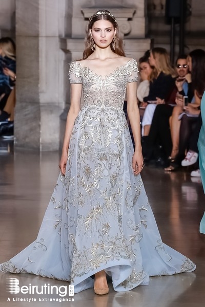 Around the World Fashion Show Georges Hobeika Spring Summer 2018 Couture at PFW Lebanon