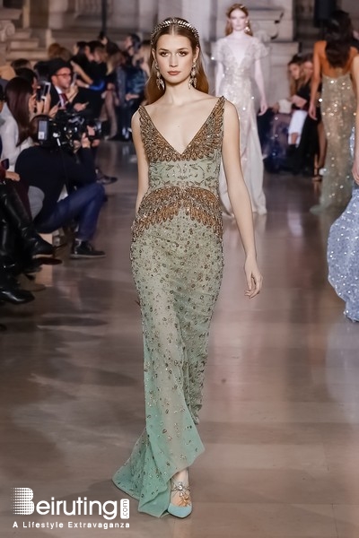 Around the World Fashion Show Georges Hobeika Spring Summer 2018 Couture at PFW Lebanon