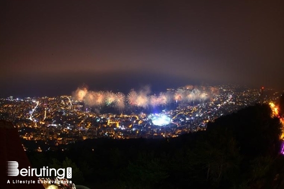 Bay Lodge Jounieh Nightlife Jounieh Festival Fireworks from Bay Lodge Lebanon