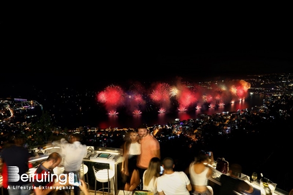 Bay Lodge Jounieh Nightlife JSF Fireworks from Bay Lodge Lebanon