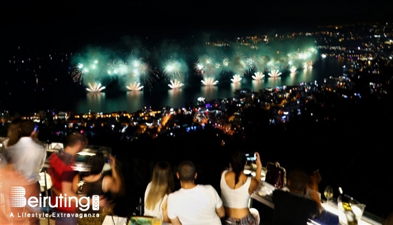 Bay Lodge Jounieh Nightlife JSF Fireworks from Bay Lodge Lebanon