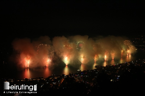 Bay Lodge Jounieh Nightlife JSF Fireworks from Bay Lodge Lebanon