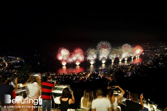 Bay Lodge Jounieh Nightlife JSF Fireworks from Bay Lodge Lebanon