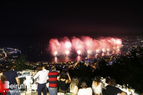 Bay Lodge Jounieh Nightlife JSF Fireworks from Bay Lodge Lebanon