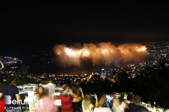 Bay Lodge Jounieh Nightlife JSF Fireworks from Bay Lodge Lebanon