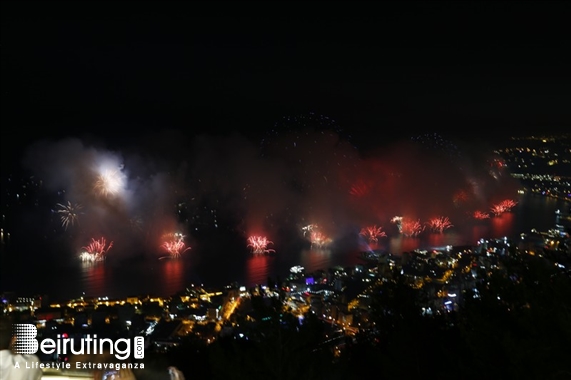 Bay Lodge Jounieh Nightlife JSF Fireworks from Bay Lodge Lebanon