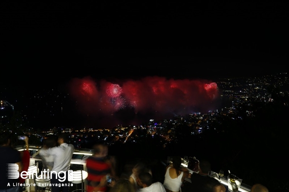 Bay Lodge Jounieh Nightlife JSF Fireworks from Bay Lodge Lebanon