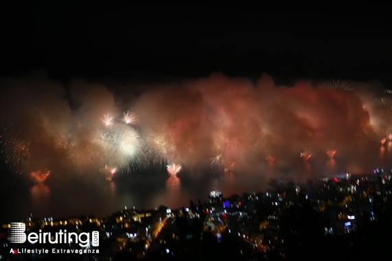 Bay Lodge Jounieh Nightlife JSF Fireworks from Bay Lodge Lebanon