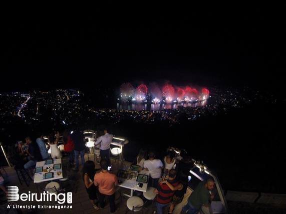 Bay Lodge Jounieh Nightlife JSF Fireworks from Bay Lodge Lebanon