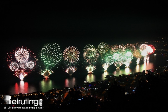 Bay Lodge Jounieh Nightlife JSF Fireworks from Bay Lodge Lebanon