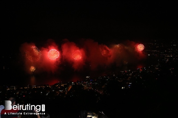 Bay Lodge Jounieh Nightlife JSF Fireworks from Bay Lodge Lebanon