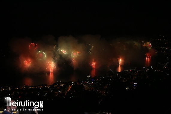 Bay Lodge Jounieh Nightlife JSF Fireworks from Bay Lodge Lebanon