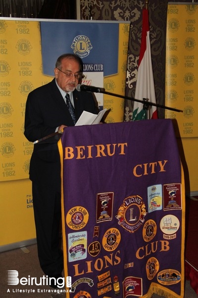 Eau De Vie-Phoenicia Beirut-Downtown Social Event Beirut City Lions Club hosting Former President HE Michel Sleiman Lebanon