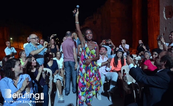 Baalback Festival Concert Lisa Simone at Baalbeck Festival Lebanon