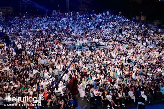 Nightlife Melhem zein concert at Baalbeck Lebanon