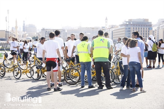 Biel Beirut-Downtown Outdoor RotarBike Rally Paper Lebanon