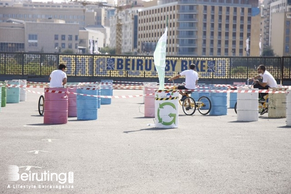 Biel Beirut-Downtown Outdoor RotarBike Rally Paper Lebanon