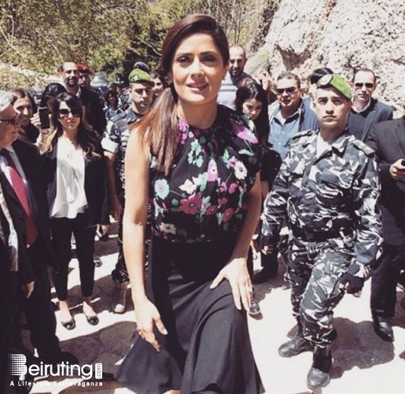 Around the World Social Event Salma Hayek in Lebanon First Pictures Lebanon