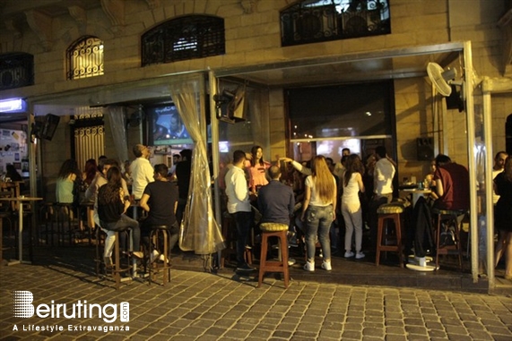 Uruguay Street Beirut-Downtown Nightlife Uruguay Street on Saturday Night  Lebanon