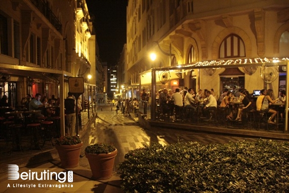 Uruguay Street Beirut-Downtown Nightlife Uruguay Street on Saturday Night Lebanon