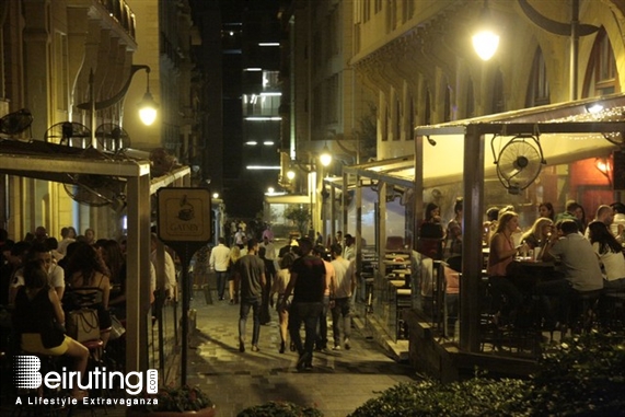 Uruguay Street Beirut-Downtown Nightlife Uruguay Street on Saturday Night Lebanon