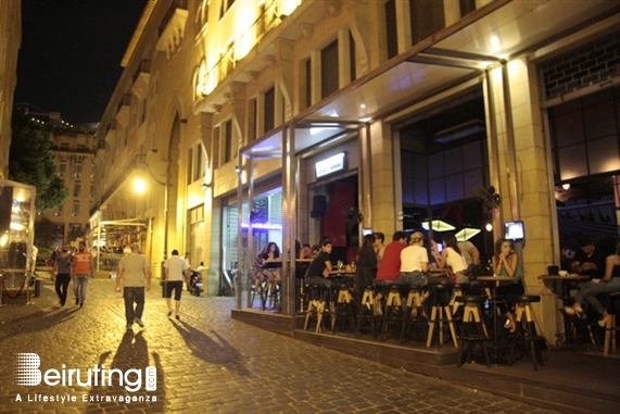 Uruguay Street Beirut-Downtown Nightlife Uruguay Street on Saturday Night  Lebanon