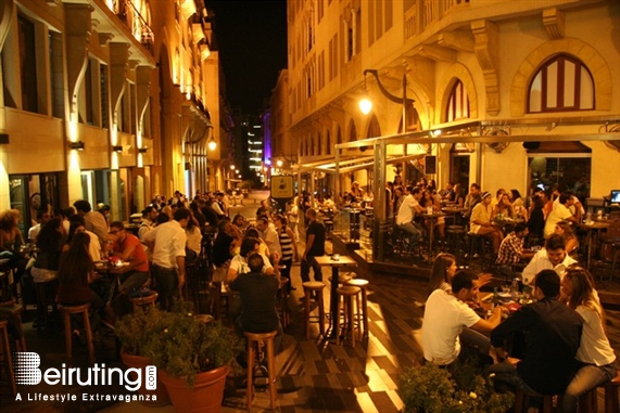 Uruguay Street Beirut-Downtown Nightlife Uruguay Street Night  Lebanon