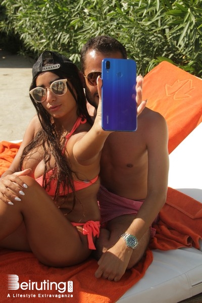 Veer Kaslik Beach Party Veer on Sunday-Selfies Taken by Huawei nova 3i Lebanon