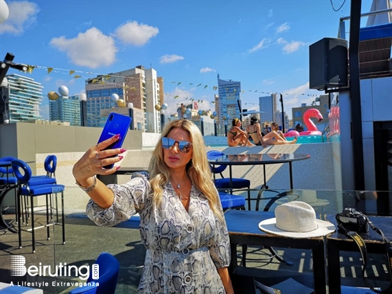 Warwick Palm Beach Hotel Beirut-Downtown Beach Party Fun Gathering at Wawrick Palm Beach Hotel-Selfies Taken by Huawei nova 3i Lebanon